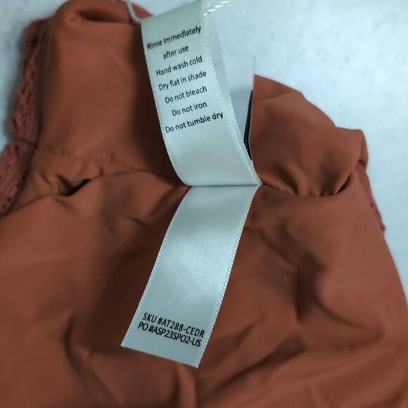 NWT Andie Maui Top Bikini Cedar (Rust) Crochet Adjustable Straps Size XXXL - Picture 7 of 9